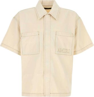 Amiri Heren, Overhemden, Beige, Maat: XL Denim