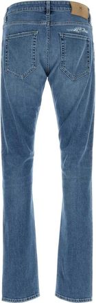 Pantaloni Torino Mens Cinque Tasche Jeans Blue Cotton Elastane