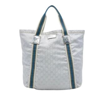 Gucci Bolso Tote de Lona Pre-owned - Pre-owned - Mujer - Gris - ONE SIZE