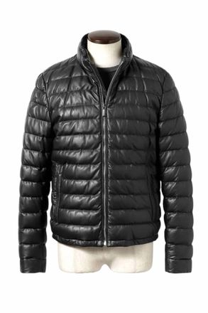 Moorer Mens Stand Collar Lightweight Down Jacket In Nero