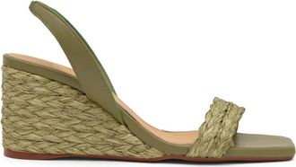 Castaner Barby Slingback Sandal - Dames - Sleehakken - Groen - 37 EU - Leer - Schoenen