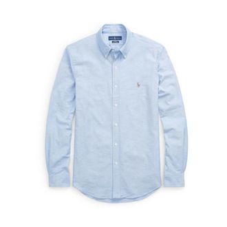 Ralph Lauren Casual Shirts, male, Blue, Size: 2XL Slim Fit Oxford Shirt