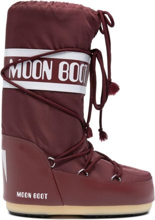 Moon Boot Maroon Logo Boots