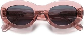 Sun Buddies Accessoires, unisex, Roze, ONE Size, Leer, Courtney Sakura Zonnebril