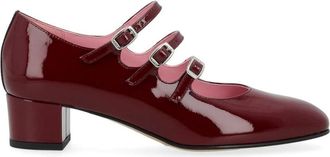 Carel Bordeaux Lakleren Hoge Hak Schoenen - Dames - Pumps - Rood - 40 EU - Leer - Schoenen