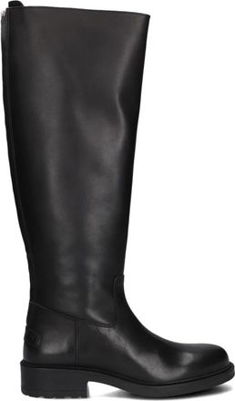 Shabbies Amsterdam Zwarte Leren Dameslaarzen Dean Tala - Dames - Hoge Laarzen - Zwart - 37 EU - Leer - Schoenen