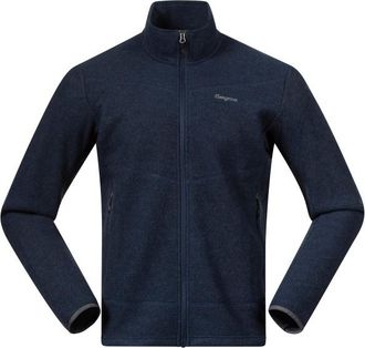 Bergans Rabot Merino Fleece Midlayer Jacket Merinojacke f&uuml;r Herren | blau