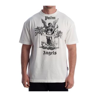 Palm Angels University T-shirt - male - Palm Angels - T-Shirts - White - 2XS - Tops