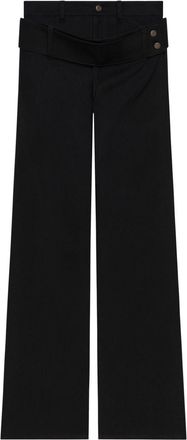 Courrèges double belt jeans - Black