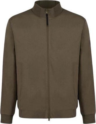 People of Shibuya Saku Full-Zip Stand-Collar Sweatshirt Pf 722 - Heren - Vesten met rits - Groen - M - Katoen - Hoodies & sweatvesten