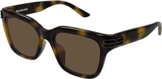 Balenciaga Bb 0433Sk Zonnebril - Dames - Zonnebrillen - Bruin - 56 MM - Accessoires
