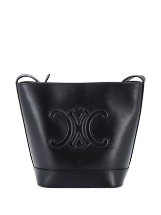 Celine Cuir Triomphe Leather Small bucket bag - Nero