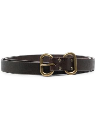 Dsquared2 leather buckle belt - men - Zamak/Bovine Leather (top grain) - 100 - Brown