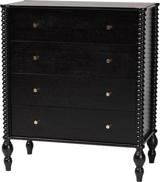 Baxton Studio Callison Spindle 4-Drawer Chest