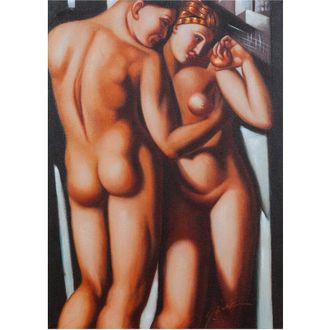 Biscottini International Biscottini - Cuadro &Oacute;leo Sobre La Tela Pintado A La Mano