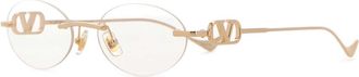 Valentino Garavani Gold Metal Glasses