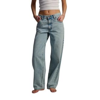 Levi's Jeans, Dames, Blauw, W28 L32, Katoen, Baggy Dad Jeans
