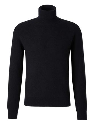 Brioni high-neck sweatshirt - Blue
