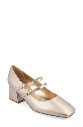 Journee Collection Nally Mary Jane Pump in Gold at Nordstrom Rack, Size 8.5