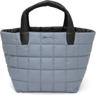 VeeCollective Medium Porter Water Repellent Quilted Tote in Slate Grey Gry at Nordstrom