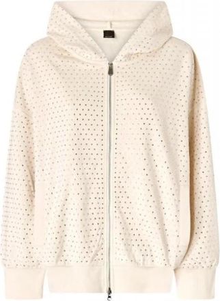 Pinko Sweatshirts & Hoodies - Dames - Vesten met rits - Beige - XS - Hoodies & sweatvesten