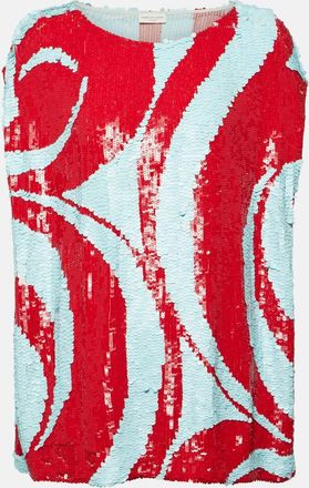 Dries Van Noten Sequined top