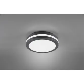 Reality Plaf&oacute;n Exterior Kendal Led Ip54 Antracita &Oslash;30 Cm Trio Lighting