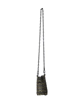 Paco Rabanne Paco Rabanne 1969 Iconische Mini Schoudertas in Zilver Metaal