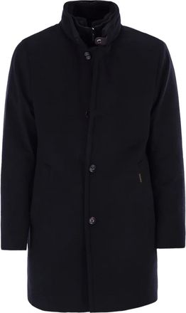 Moorer Cappotto Bond con bottoni - Blu