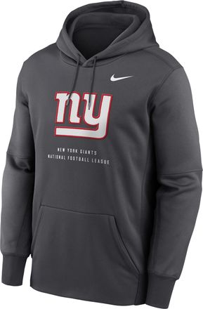 Nike Mens New York Giants Nike Therma NFL Pullover Hoodie in Grey | NKAQ06F8I-R7Q