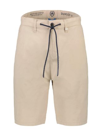 Lerros Bermudas LERROS, Herren, Gr. 30, N-Gr, beige (light dune), Web, Obermaterial: 54% Baumwolle, 43% Nylon, 3% Elasthan, unifarben, regular fit knielang, 