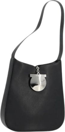 Ferragamo Pre-owned Shoulder Bag - Dames - Vintage Schoudertas - Zwart - ONE Size - Leer - Vintage