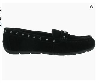 Anne Klein Womens Ofeena Shoes In Black Sueded
