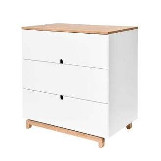 OEM Commode 3 Tiroirs Bellamy Nomi Blanc Et Bois