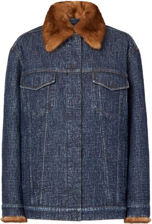 Fendi Jacket Ff Padded Denim Clothing