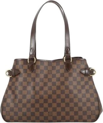 Louis Vuitton Pre-owned Shoulder Bags, female, Brown, Size: ONE SIZE Pre-owned Damier Ebene Canvas Shoulder Tote