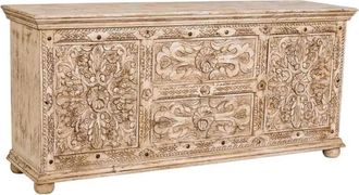 Wanderlust Deco Aparador de madera artesanal 165 x 45 x 76h cm