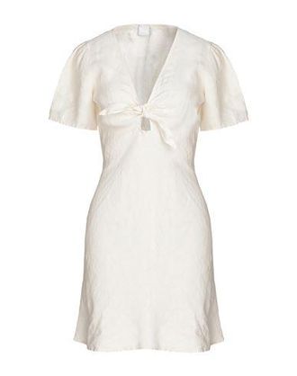 8 by YOOX LINEN S/SLEEVE MINI DRESS