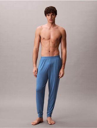 Calvin Klein Mens Ultra Soft Modal Sleep Joggers - Blue - XL