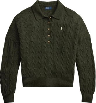 Polo Ralph Lauren Truien - Dames - Ronde hals truien - Groen - M - Truien & Vesten