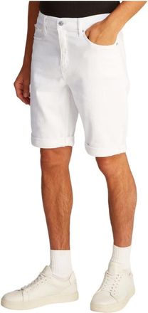 Calvin Klein Jeans Denim Shorts - Heren - Denim shorts - Wit - W31 - Denim - Korte Broeken