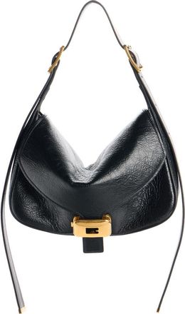 Balenciaga Medium Clicca Arena Leather Shoulder Bag in 1000 Black at Nordstrom