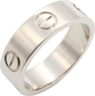 Cartier Silver White Gold (18K) Band Ring (Pre-Owned)