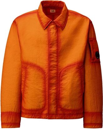 C.P. Company Oranje Bi-Film Jas met Lens Detail - Heren - Zomerjassen - Oranje - L - Polyester - Jassen