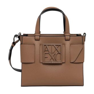 A|X Armani Exchange Shopper Tas - Dames - Handtassen - Bruin - ONE Size - Polyester - Tassen