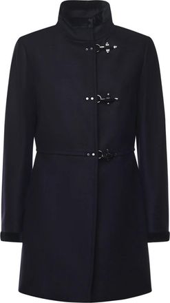 Fay Dames, Mantels, Zwart, Maat: XS Wol