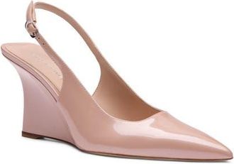 Stuart Weitzman Slingback Wedge Pump (Women) in Blushfuldnu at Nordstrom, Size 7