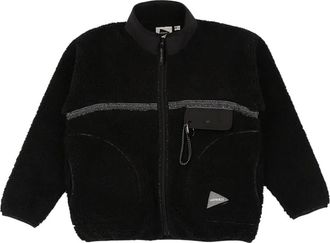 Gramicci x And Wander Giacca JQ Tape in pile - Nero