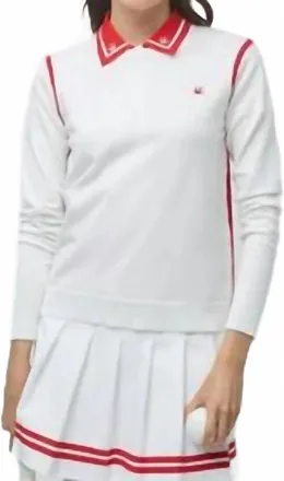 Tilley Womens Classic Crew Sweatshirt In White