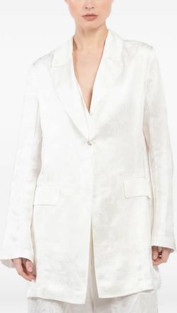 Masnada lapel blazer - Wit